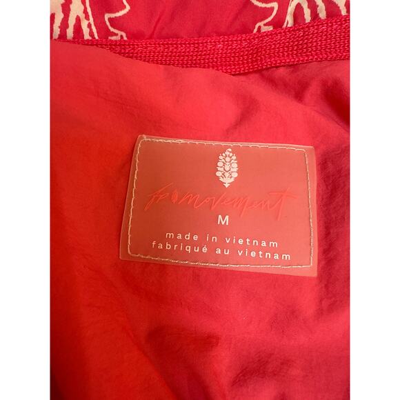 Free People Movement Pippa Packable Puffer Jacket Pink Bandana Print Size Medium - Picture 3 of 4